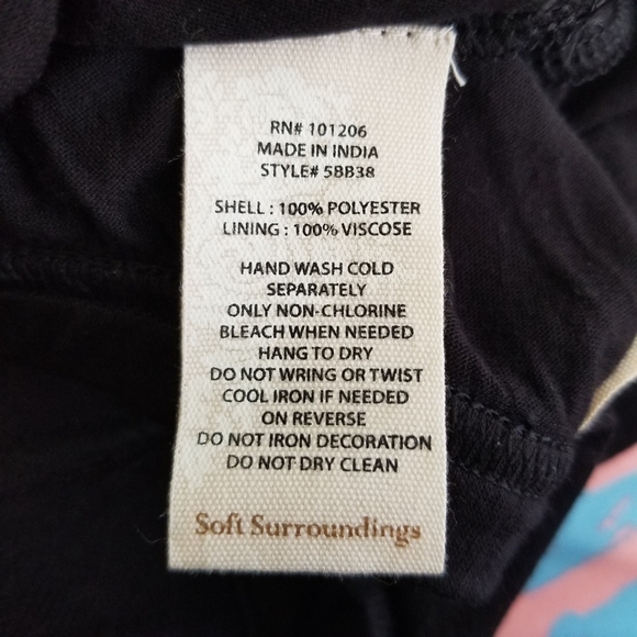 Soft Surroundings Black Beaded Plus Size Maxi Skirt 3X - Picture 9 of 16